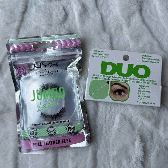NEW NYX Jumbo Lash Vegan Lashes + DUO Clear Glue - Picture 1 of 6